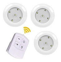 3 Luz LED con Control Remoto Apagado Automatico 30min 2 Intensidades